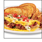 Denny's Chorizo Tortilla Omelette