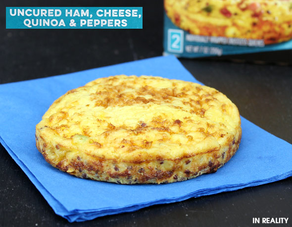 Special K Crustless Quiche in Reality: Uncured Ham, Cheese, Quinoa & Peppers