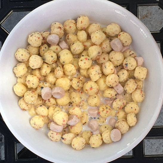 Bowl of Birthday Cake Remix Cereal Bowl Birthday Cake Remix Cereal