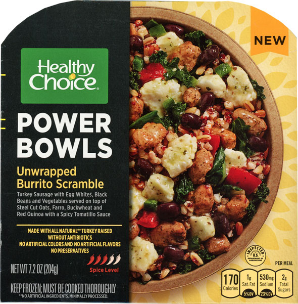 Healthy Choice Turkey Unwrapped Burrito Scramble Power Bowl Product Review