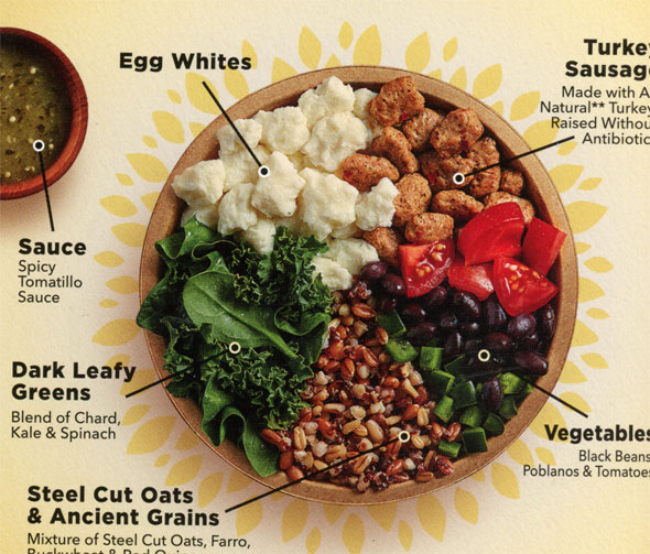 Healthy Choice Unwrapped Burrito Scramble Power Bowl Ingredients