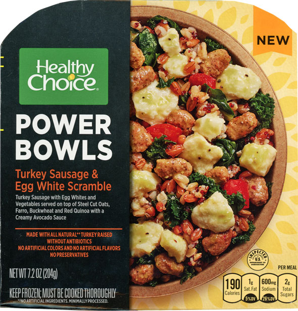 Healthy Choice Turkey Sausage & Egg White Scramble Power Bowl Product Review