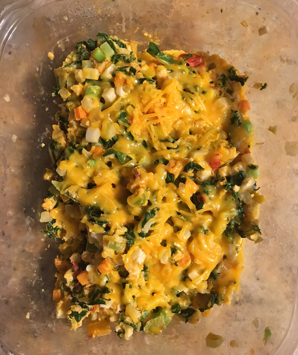 Nourish Breakfast Denver Scramble Bowl Prepared