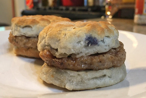 Jimmy Dean Blueberry Sausage Biscuits - In Real Life