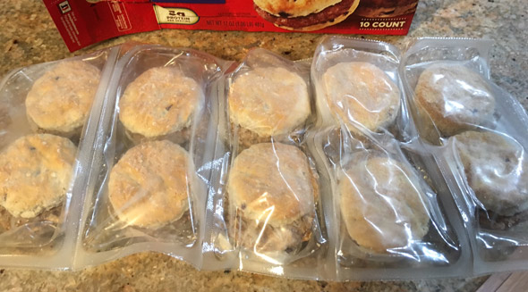 Jimmy Dean Blueberry Sausage Biscuits Package