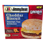 Cheddar Biscuit (Sausage, Egg & Cheese) Review | MrBreakfast.com