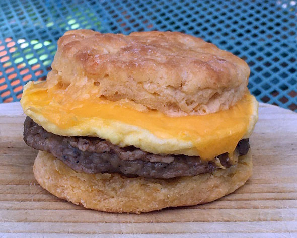 Jimmy Dean Sausage, Egg & Cheese Cheddar Biscuits in Real Life