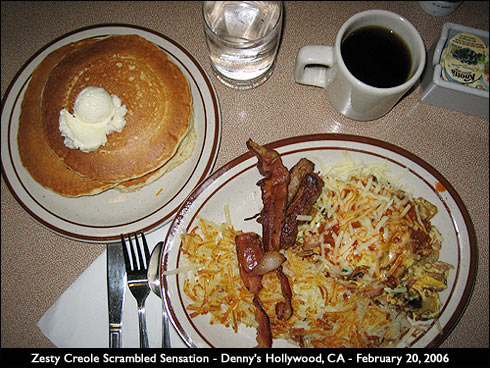 Denny's Zesty Creole Scrambled Sensation