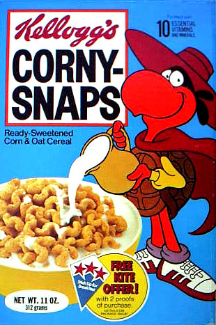 1978 Corny-Snaps Cereal Box