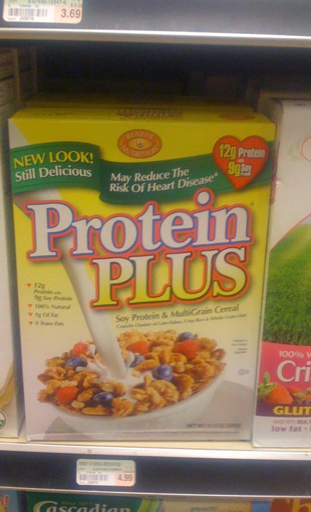 2009 Protein Plus Cereal - Front