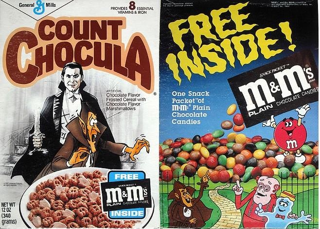 Count Chocula M&M's Inside