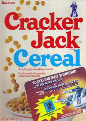 Cracker Jack Cereal - Transformers