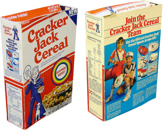 Cracker Jack Cereal Box