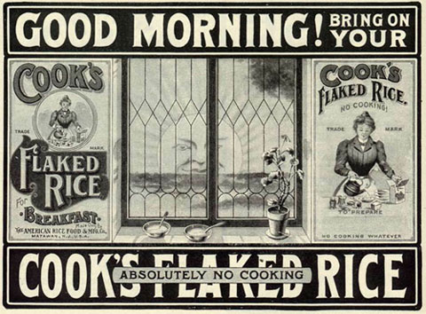 1901 Ad For Cooks Flakes Rice