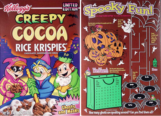 Creepy Cocoal Rice Krispies Box