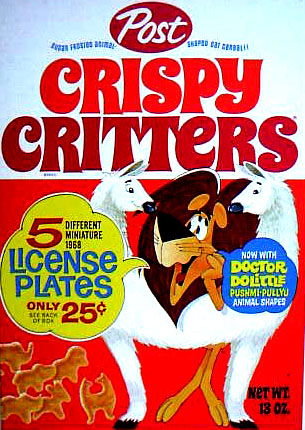 Crispy Critters Cereal w/ Doctor DoLittle Shapes