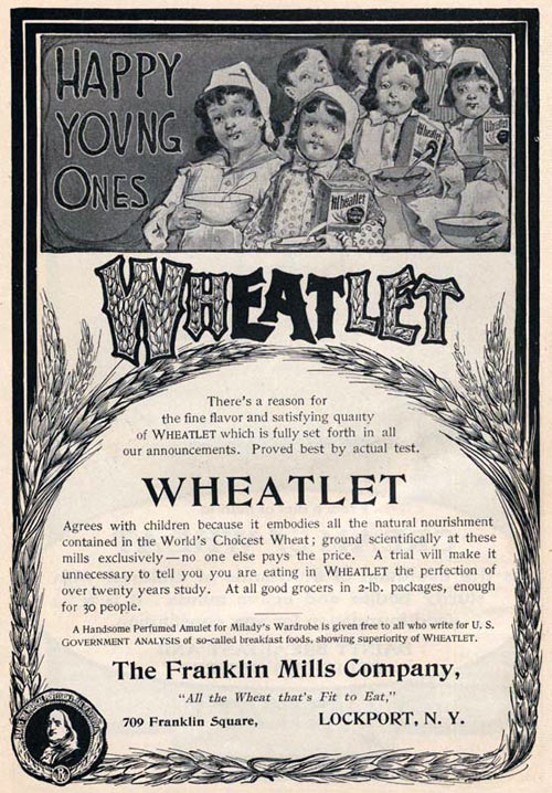 1904 Wheatlet Ad (Happy Young Ones)