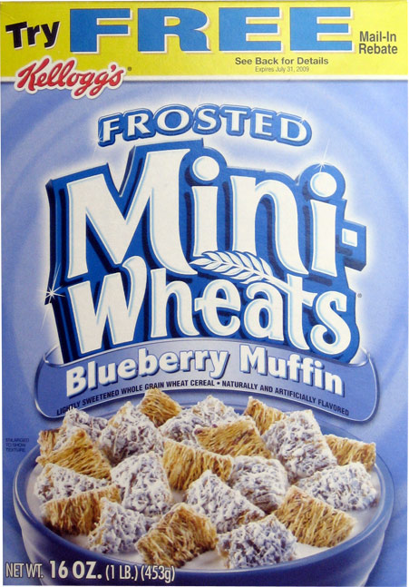 Blueberry Muffin Mini-Wheats: Front