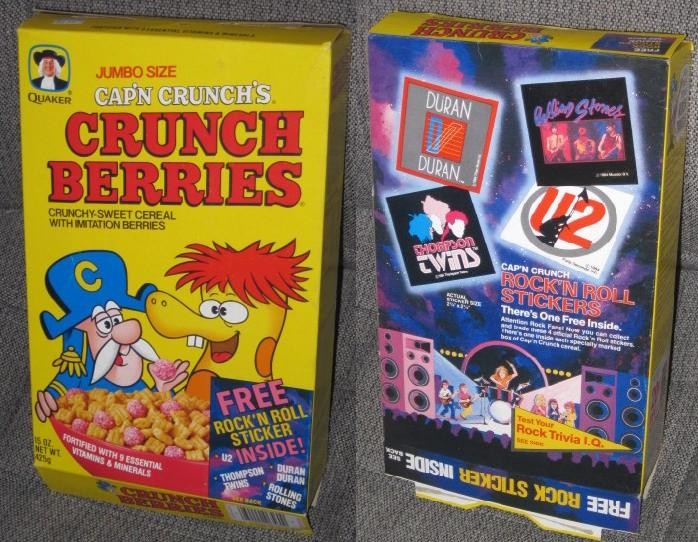 1984 Crunch Berries Rock 'N Roll Box