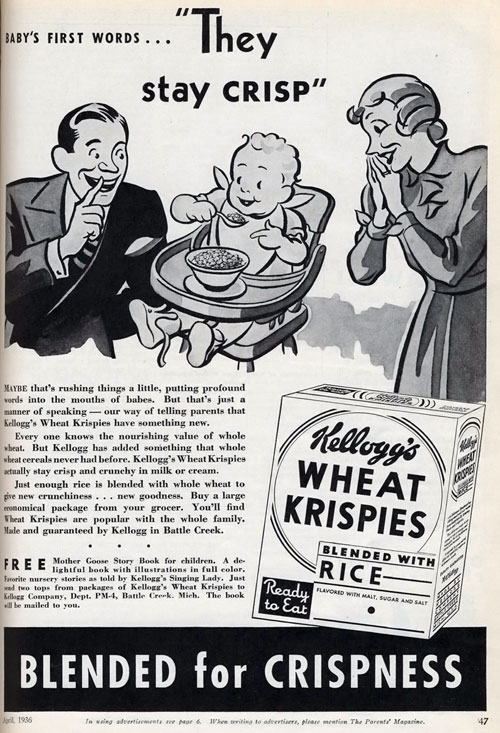 1936 Wheat Krispies Ad