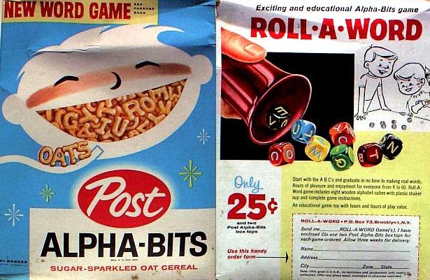 Alpha-Bits Roll-A-Word Box