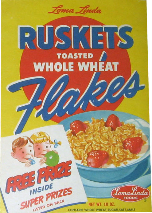 Ruskets Flakes Cereal Box - Front