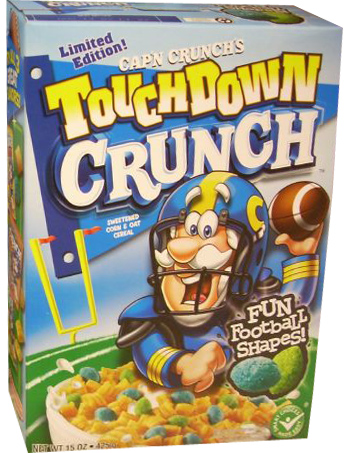 Touchdown Crunch Cereal Box