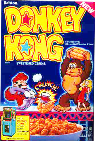 Donkey Kong Cereal Box