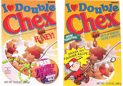 I Love Double Chex Cereal Boxes