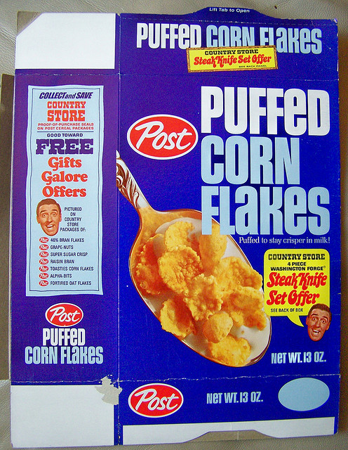 Puffed Corn Flakes Knife Set Box