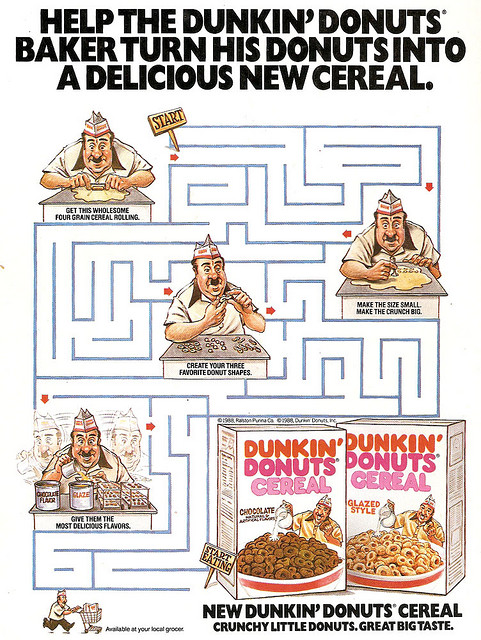 Dunkin' Donuts Cereal Maze Ad