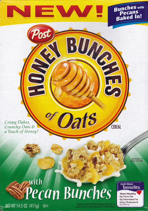 Pecan Honey Bunches Of Oats Box Front