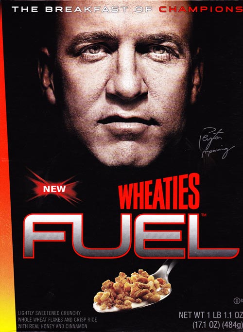 Peyton Manning Wheaties Fuel Box