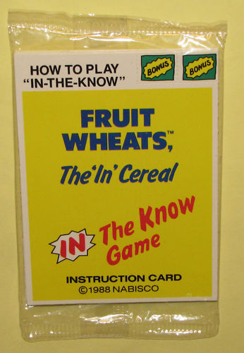 1988 Fruit Wheats Game