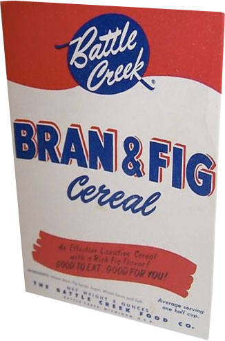 Bran Fig Cereal Box - Front