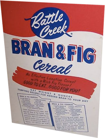 Bran & Fig Cereal Box - Back