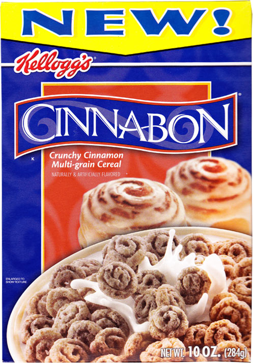 Cinnabon Cereal Box - Front