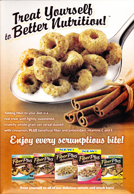 Cinnamon Oat Crunch Cereal Box - Back