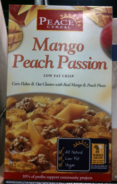 Mango Peach Passion Cereal Box