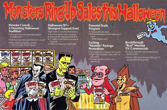 1987 Monster Cereals Trade Ad