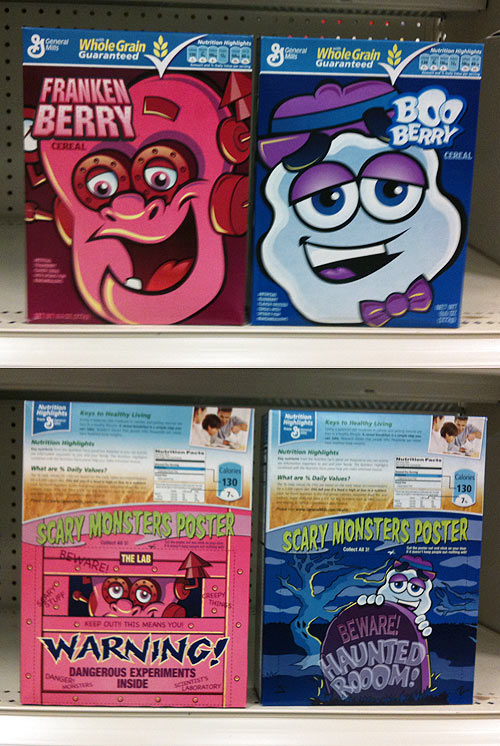2009 Franken Berry Boo Berry Boxes