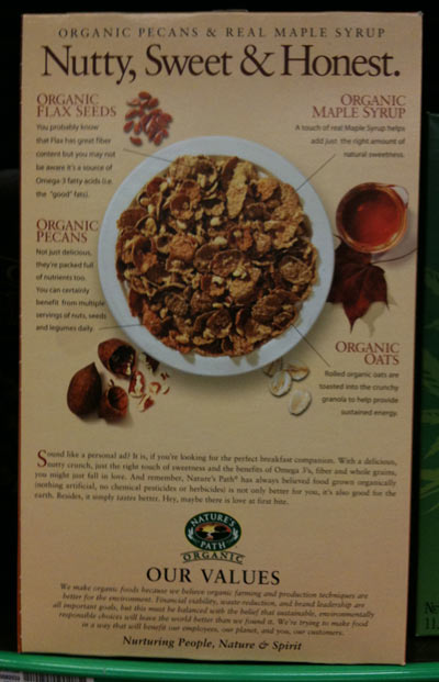 Flax Plus Maple Pecan Crunch Box - Back