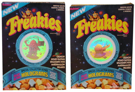 1987 Freakies Hologram Boxes