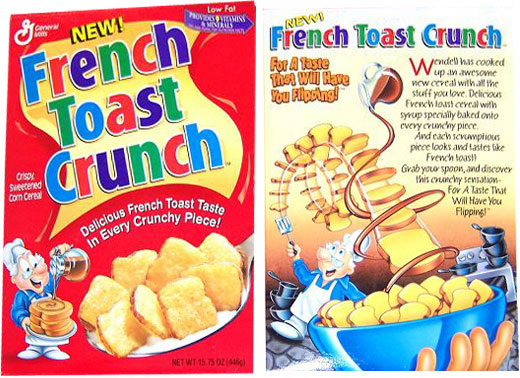 1996 French Toast Crunch Cereal Box