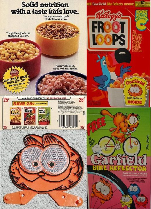 Garfield Reflector From Froot Loops