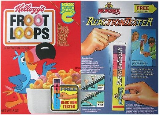 Froot Loops Reaction Tester