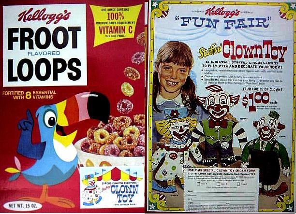 Fruit Loops Clown Toy Box