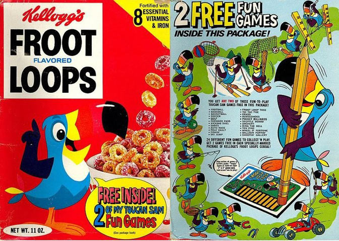 Froot Loops Toucan Sam Games Box