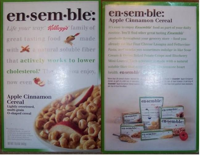 Ensemble Cereal Box