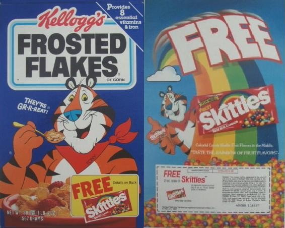 Frosted Flakes Skittles Box